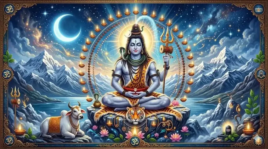 శివ అష్టోత్తర శతనామావళి — శివుని 108 నామాలు (అర్థాలతో)