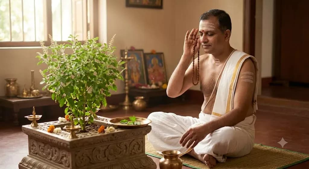 గాయత్రీరహితో విప్రో న స్పృశేత్ తులసీదలమ్ – శ్లోకం అర్థం మరియు గాయత్రీ మంత్ర ప్రాముఖ్యత — స్తోత్రమ్, పూజలు, వ్రతాలు