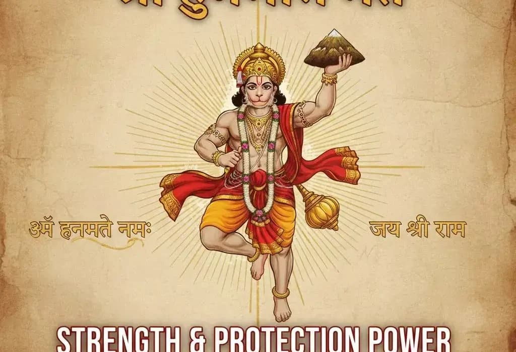 హనుమాన్ మంత్రం: శక్తి మరియు రక్షణ శక్తి — స్తోత్రమ్, పూజలు, వ్రతాలు