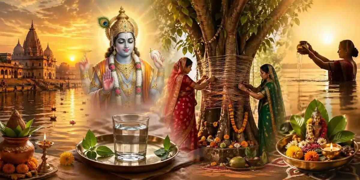 వట పూర్ణిమ వ్రతం 2026: దాంపత్య సౌభాగ్యం కోసం జూన్ 29న మర్రి చెట్టు ఆరాధన — పండుగలు