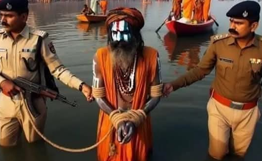 శీర్షిక: కుంభమేళాలో సాధువుగా మారువేషంలో ఉన్న మిలిటెంట్ అరెస్ట్ — వార్తలు