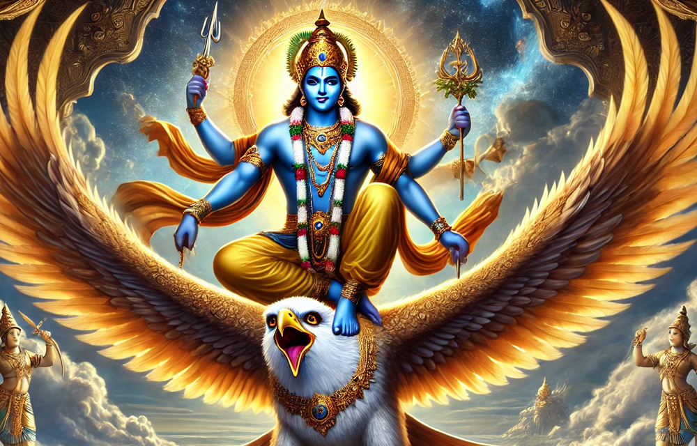 విష్ణువు గరుడ వాహనం: దీని వెనుక పురాణ కథ ఏమిటి? — హిందూ దేవుళ్ళు