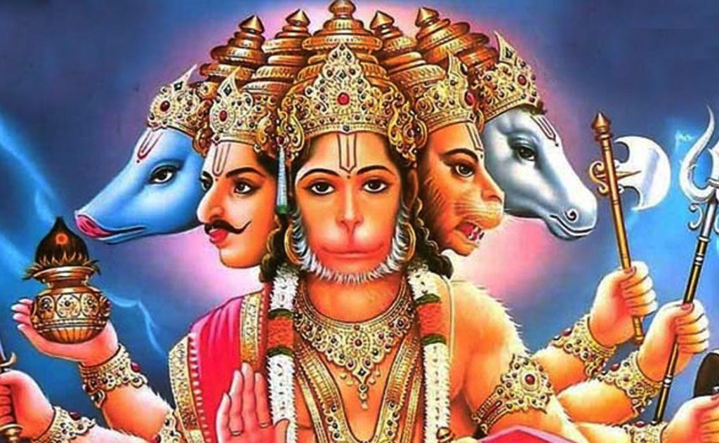 చమత్కార పద్యం – హనుమంతుని గాథ పంచభూత రూపంలో — హిందూ దేవుళ్ళు