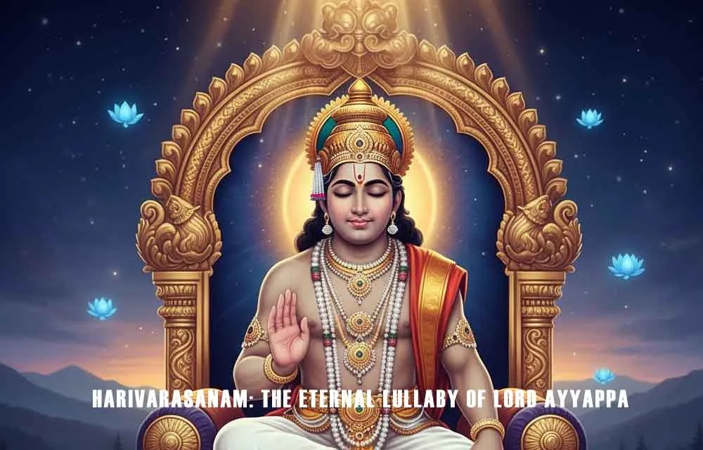 హరివరాసనం: సంస్కృత పూర్తి సాహిత్యం, అర్థంతో – శబరిమల అయ్యప్ప స్వామి జోలపాట — పూజలు, శ్లోకాలు, మంత్రాలు