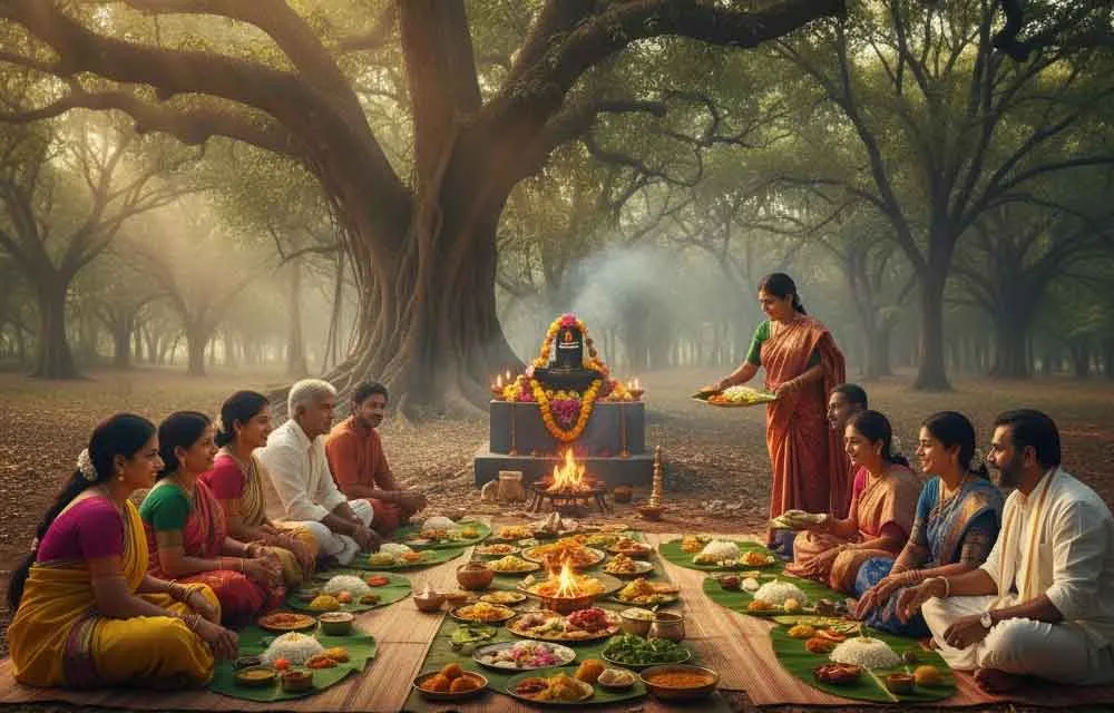 Vanabhojanalu (also called Vanamahotsavam or Giri Pradakshina Bhojanalu) is a unique devotional practice that combines spirituality with community bonding and appreciation of nature. This tradition is especially popular in Andhra Pradesh, Telangana, and parts of Karnataka.