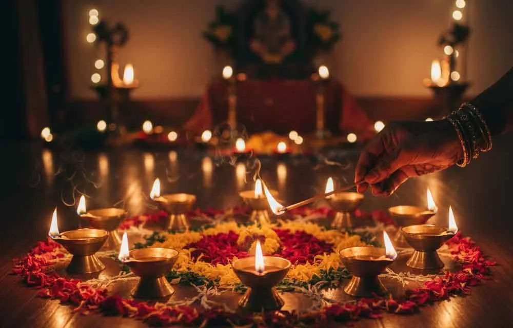13 దీపాలు వెలిగించడం: సంప్రదాయ దీపావళి ఆచారం & దాని అర్థం — పండుగలు