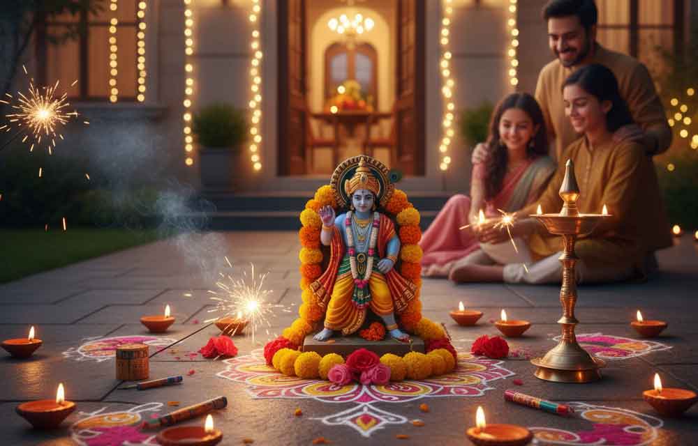 నరక చతుర్దశి &amp; దీపావళి పండుగ ధనలక్ష్మి పూజ దీపావళి — Uncategorized