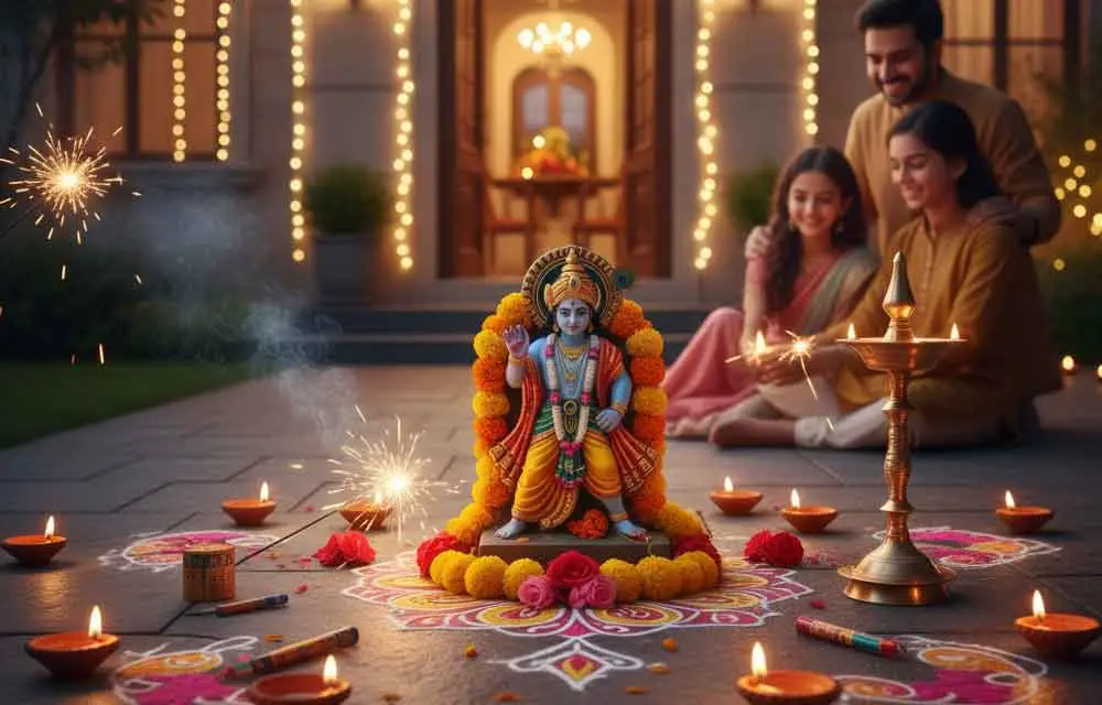 నరక చతుర్దశి &amp; దీపావళి పండుగ ధనలక్ష్మి పూజ దీపావళి — Uncategorized