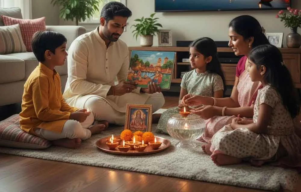 NRI తల్లిదండ్రులు పిల్లలకు కార్తీక మాసం అర్థాన్ని ఎలా నేర్పించాలి — పండుగలు