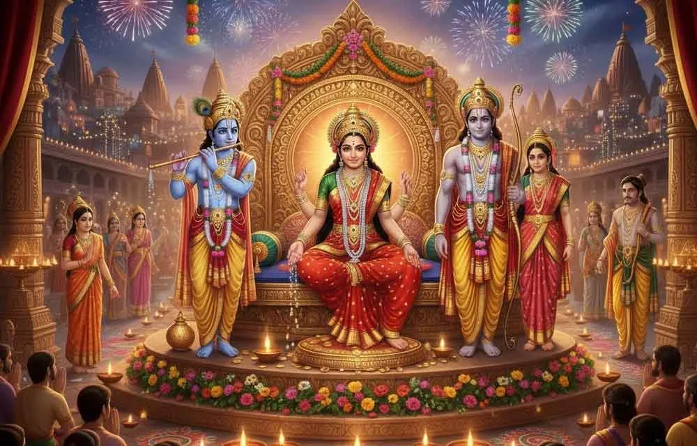 దీపావళి ఎందుకు జరుపుకుంటాం: శ్రీరాముడు, శ్రీకృష్ణుడు, లక్ష్మీదేవి కథలు — పండుగలు