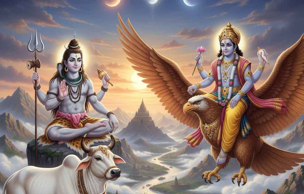 The Symbolism of Divine Vehicles: Why Does Shiva Have Nandi and Vishnu Have Garuda? — Hindu Gods
