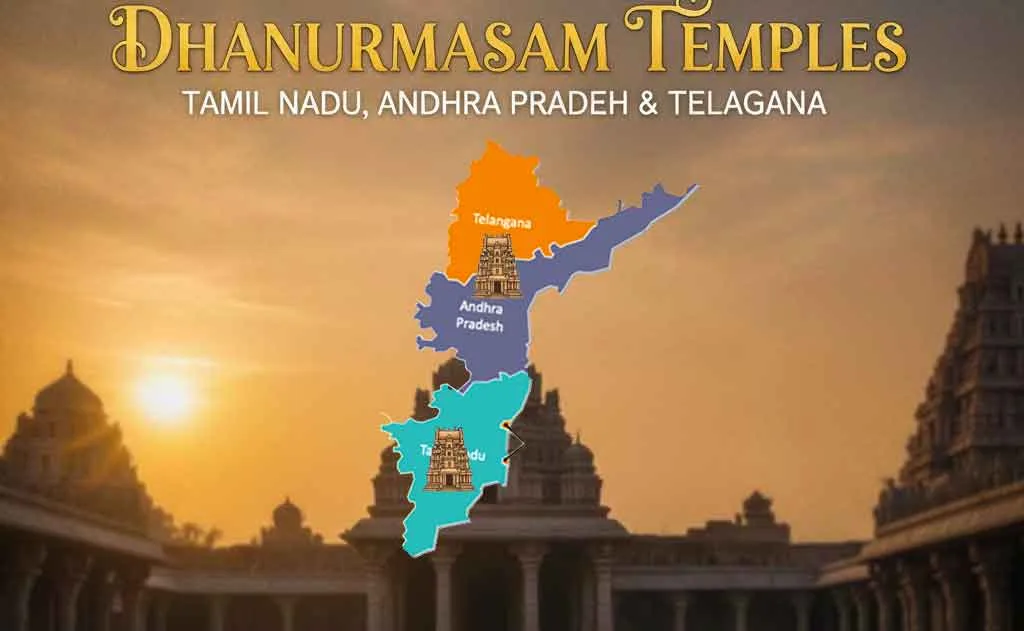 తమిళనాడు, ఆంధ్రప్రదేశ్ & తెలంగాణలోని అరుదైన ధనుర్మాస ఆలయాలు: పవిత్ర తీర్థయాత్ర గైడ్ — ఆలయాలు