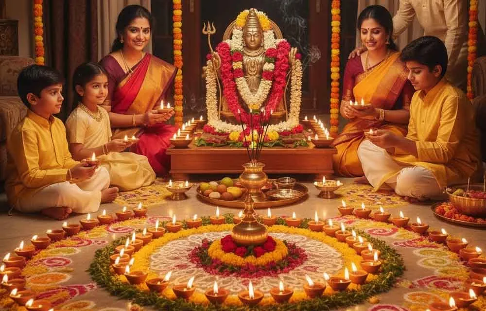 ఇంట్లో కుటుంబంతో కోటి దీపోత్సవం ఎలా జరుపుకోవాలి: మీ నివాస స్థలంలోకి పవిత్ర కాంతిని తీసుకురావడానికి పూర్తి గైడ్ — పండుగలు
