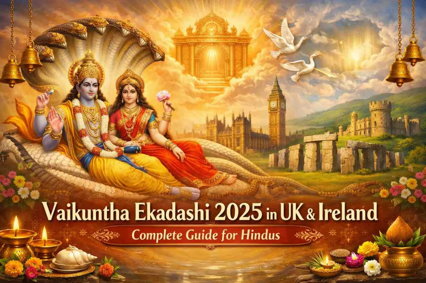 UK మరియు ఐర్లాండ్‌లో వైకుంఠ ఏకాదశి 2026: హిందువులకు సంపూర్ణ మార్గదర్శి — పండుగలు