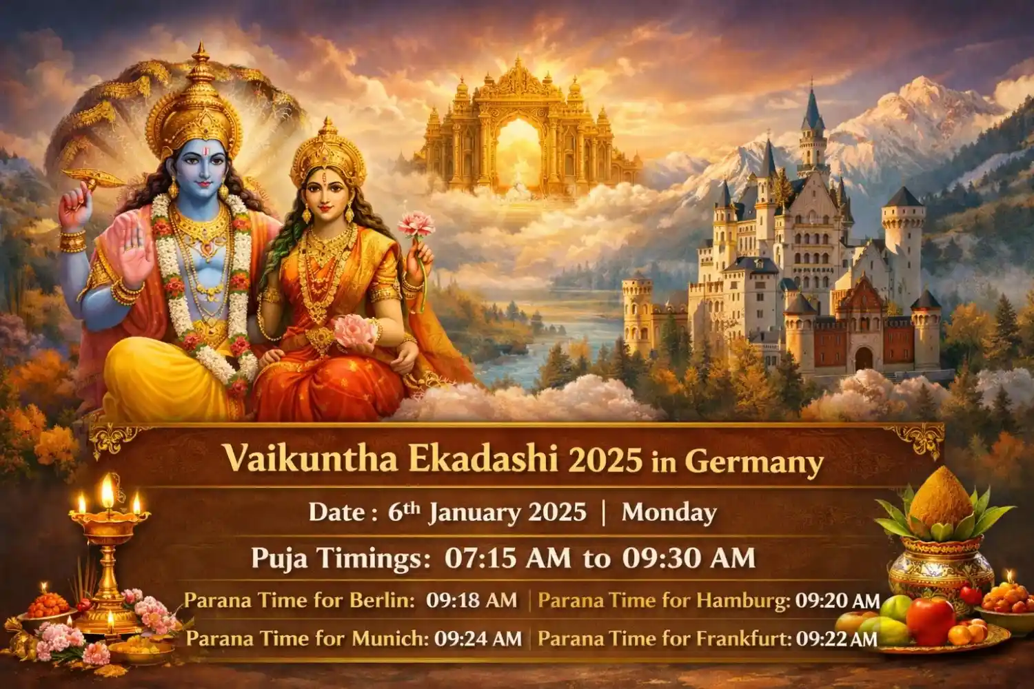 జర్మనీలో వైకుంఠ ఏకాదశి 2026: జర్మన్ హిందువుల కోసం సంపూర్ణ గైడ్ — పండుగలు