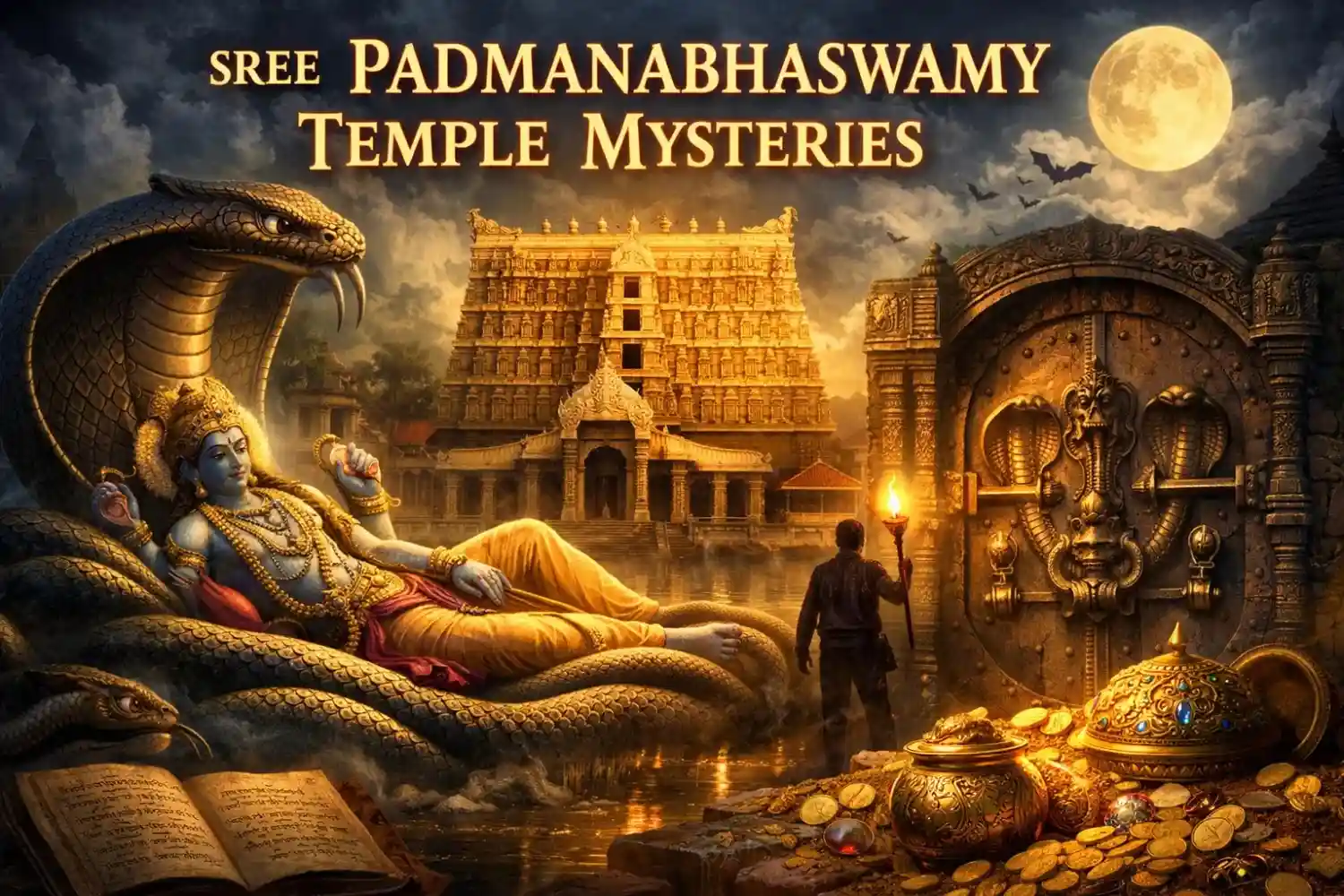 Sree Padmanabhaswamy Temple Mysteries: Divine Legend, Hidden Treasure &amp; Anantha Shayana Story — Temples