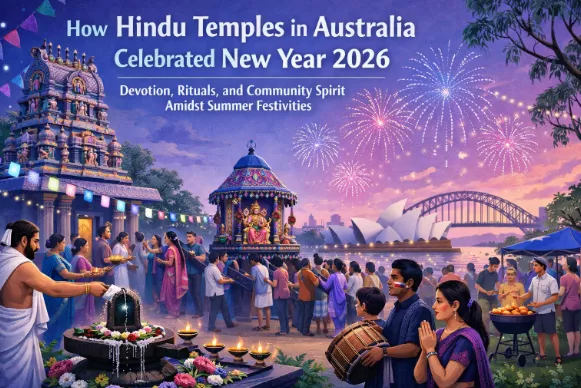 How Hindu Temples in Australia Celebrated New Year 2026: Devotion, Rituals, and Community Spirit Amidst Summer Festivities — Temples