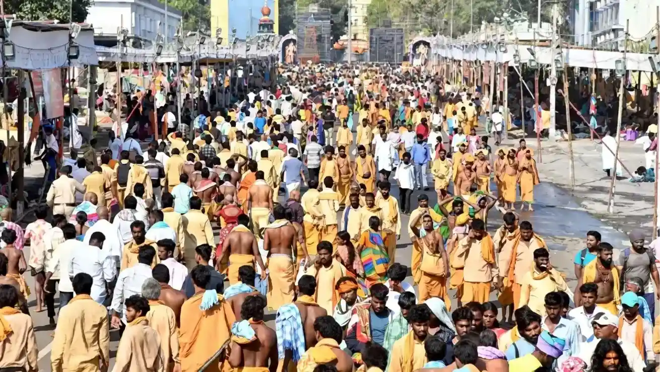 శ్రీశైలం శివరాత్రి ఉత్సవాల్లో భక్తుల గందరగోళం 2026 — homebanner