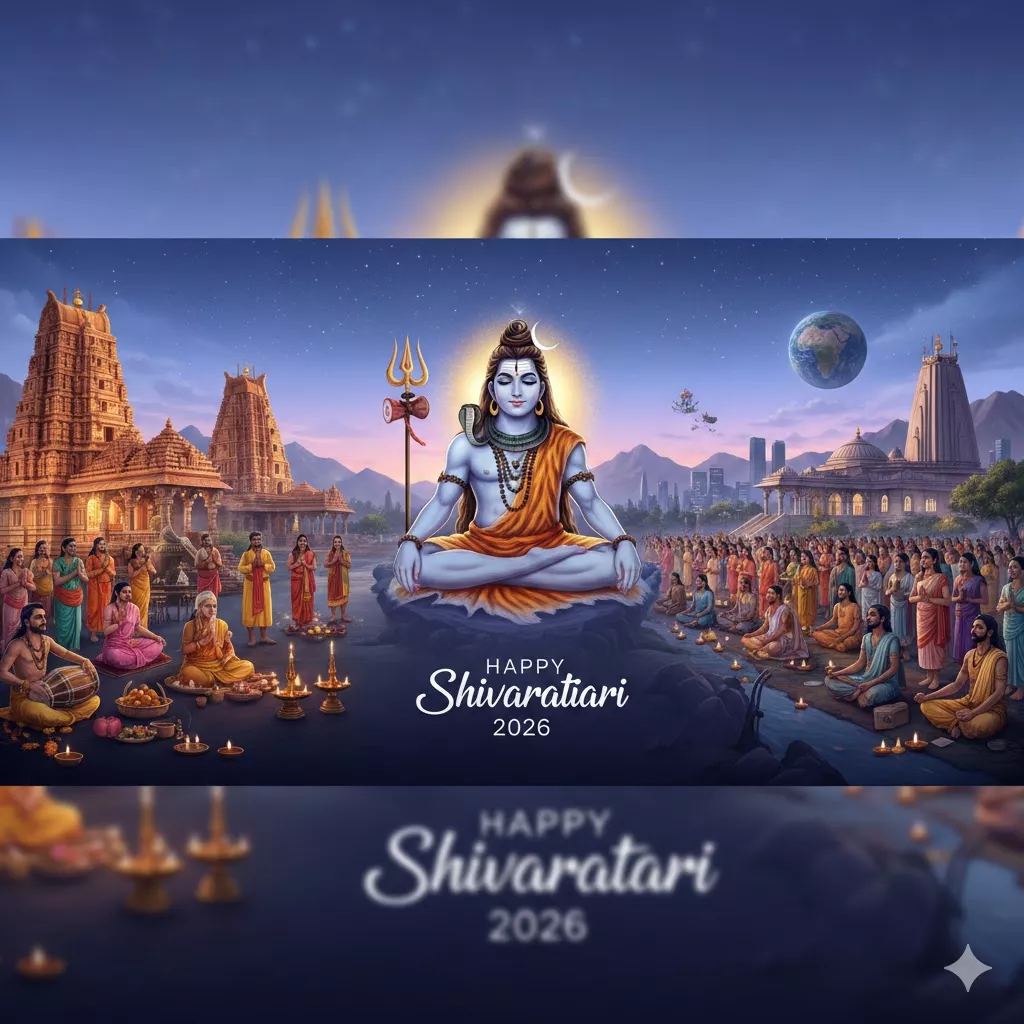 మహా శివరాత్రి 2026: తెలుగు రాష్ట్రాలలో భక్తి వైభవం మరియు ప్రపంచవ్యాప్తంగా హిందువుల ఆధ్యాత్మిక ఆరాధన — homebanner