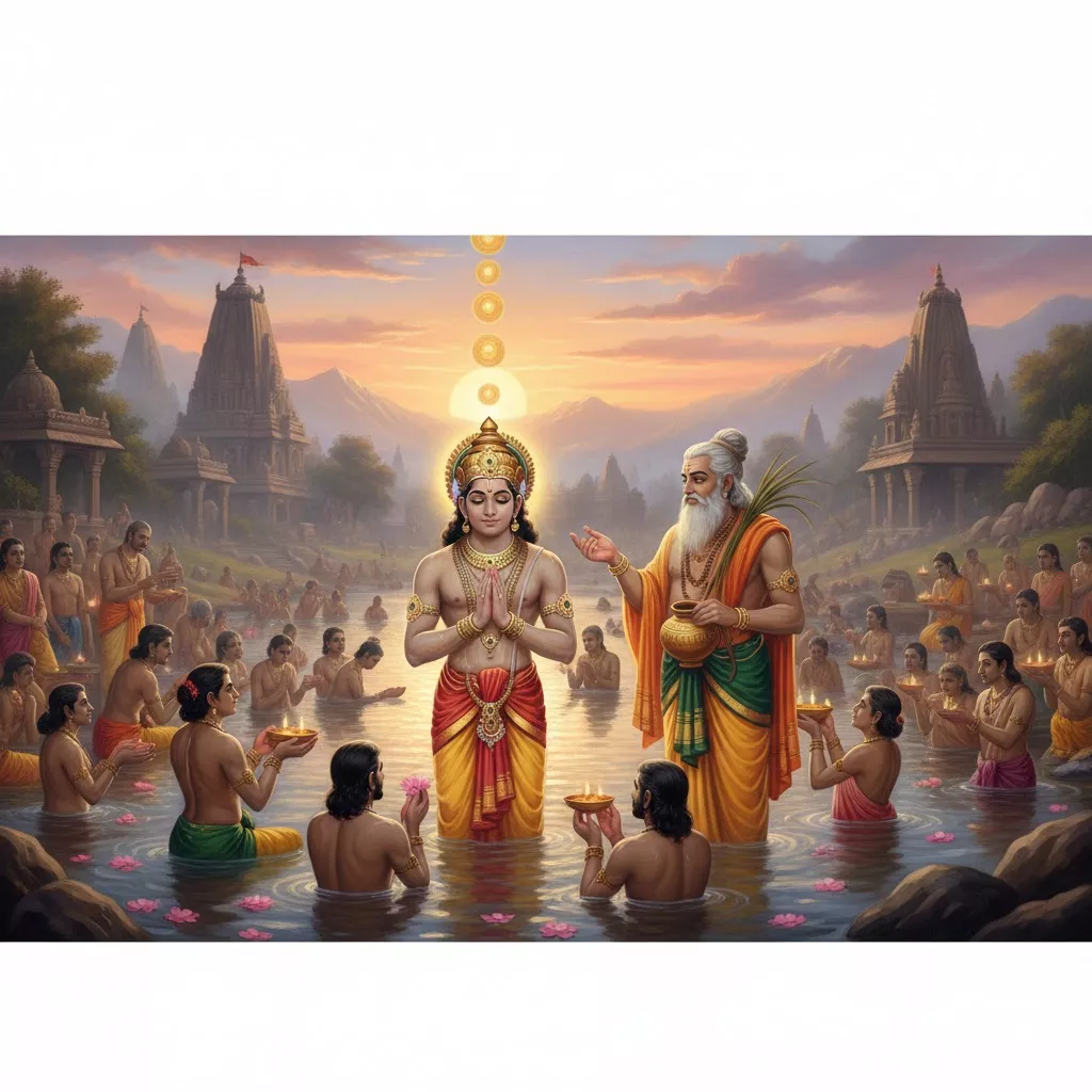 మాఘ పురాణం 18వ అధ్యాయం: ఇంద్రుని శాపవిముక్తి – మాఘస్నాన మహిమ — homebanner