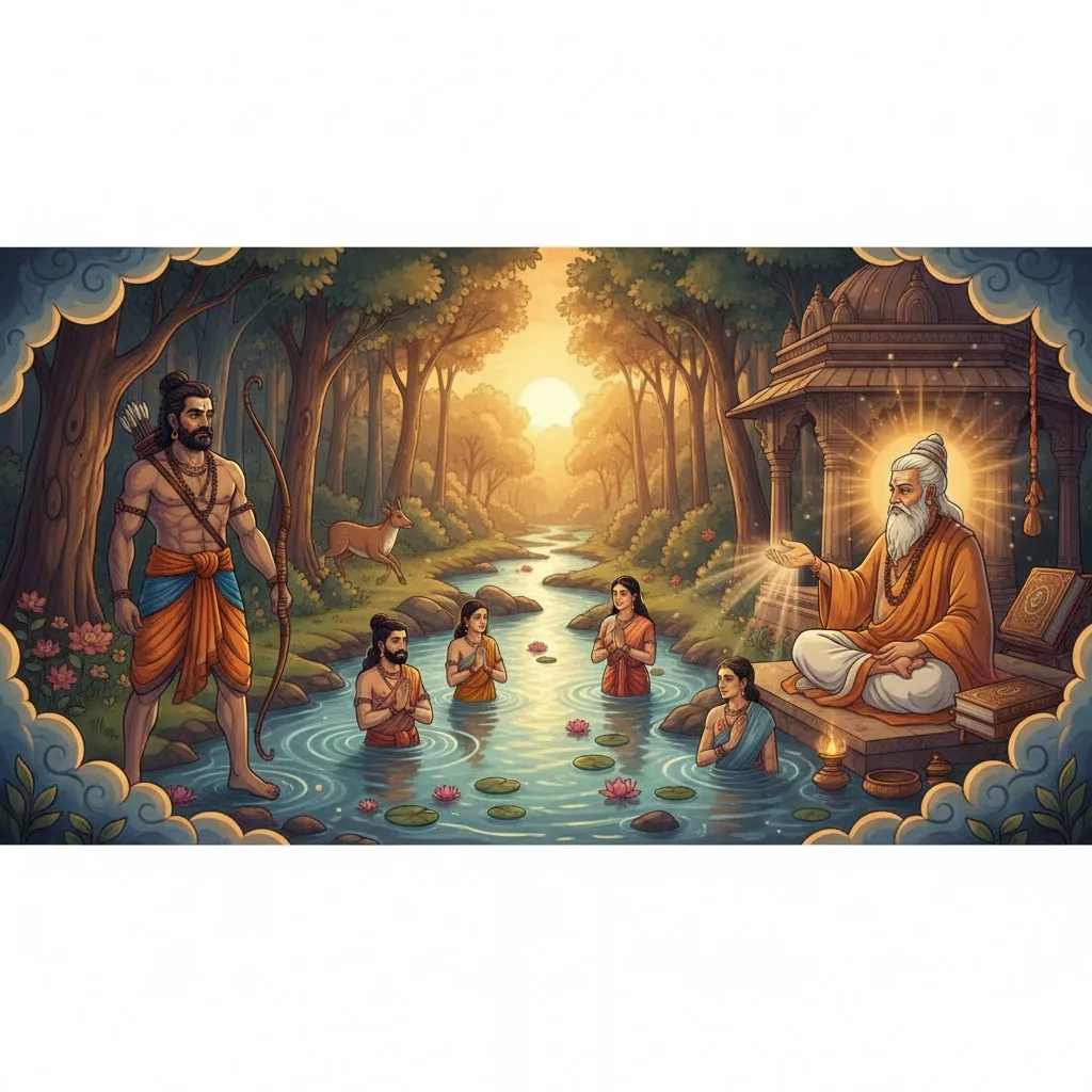 మాఘ పురాణం 25వ అధ్యాయం – కలింగ కిరాతుడు కథ, ప్రాయశ్చిత్తం &amp; మాఘస్నాన ఫలితం — కథలు