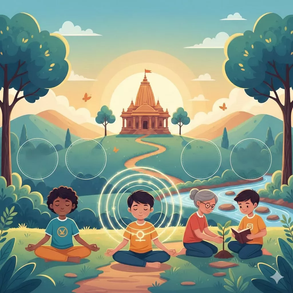 పిల్లల్లో ఆధ్యాత్మికత పెంపొందించే మార్గాలు | విలువలు, ధ్యానం, మంచి నడవడిక — ఆధ్యాత్మికత