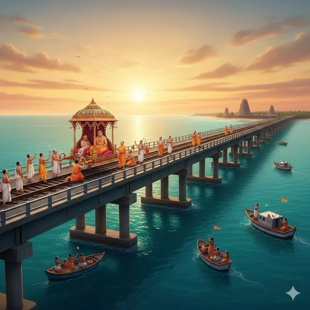 కంచి పరమాచార్య పంబన్ బ్రిడ్జి ప్రయాణం – దైవభక్తి మహిమ — homebanner