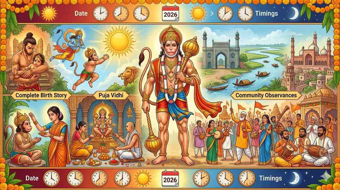 Hanuman Jayanti 2026 in Afghanistan, Bangladesh & Pakistan: Date, Timings, Complete Birth Story, Puja Vidhi & Community Observances — Festivals