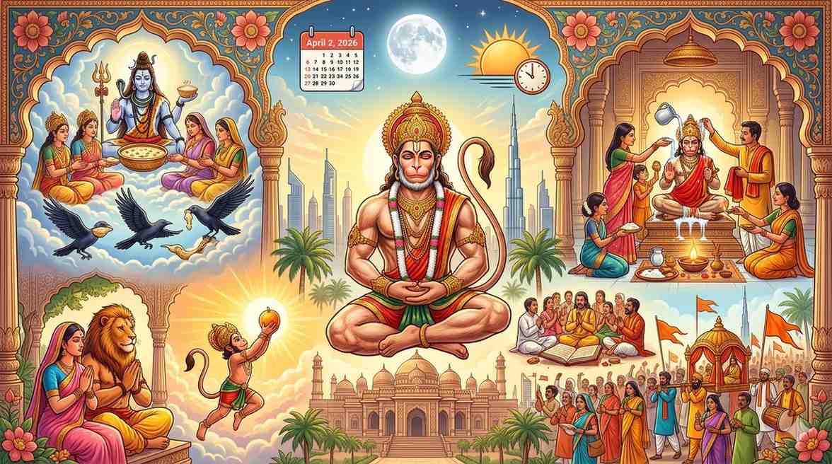 Hanuman Jayanti 2026 in UAE: Date, Timings, Complete Birth Story, Puja Vidhi & Major Celebrations — Festivals