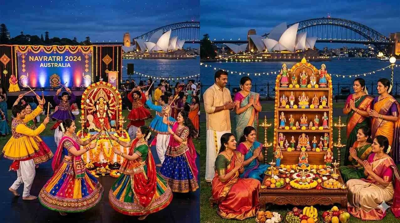 ఆస్ట్రేలియాలో నవరాత్రి: విదేశాల్లో గుజరాతీలు & దక్షిణ భారతీయులు ఎలా జరుపుకుంటారు