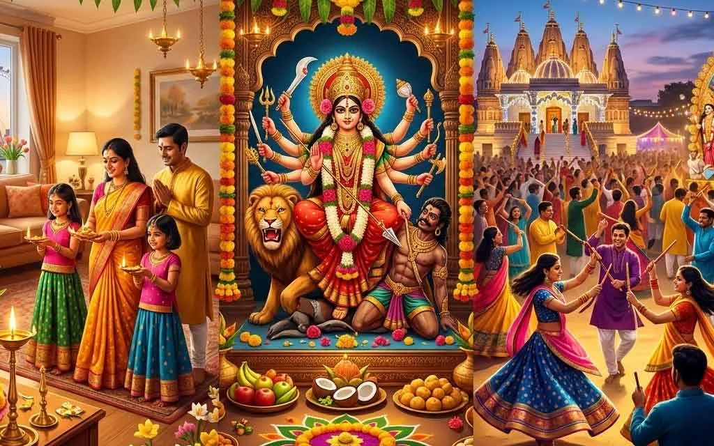 నవరాత్రి 2026: UK లోని హిందువుల కోసం సంపూర్ణ గైడ్ – తేదీలు, పూజలు, విశిష్టత & వేడుకల చిట్కాలు
