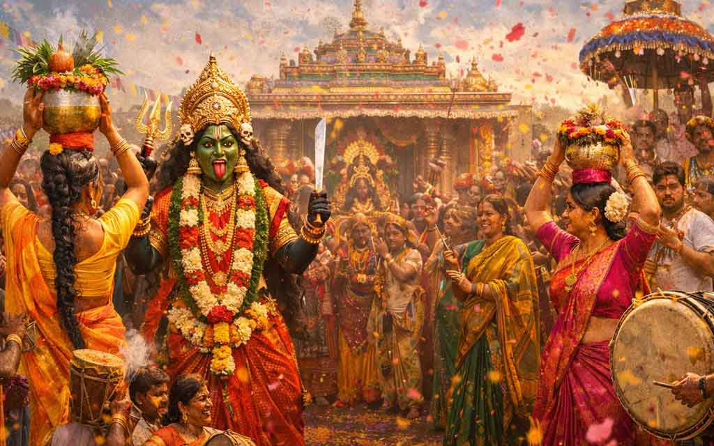 Bonalu 2026 Celebrations in Telangana: A Vibrant Festival of Devotion, Color, and Gratitude to Goddess Mahankali — Festivals