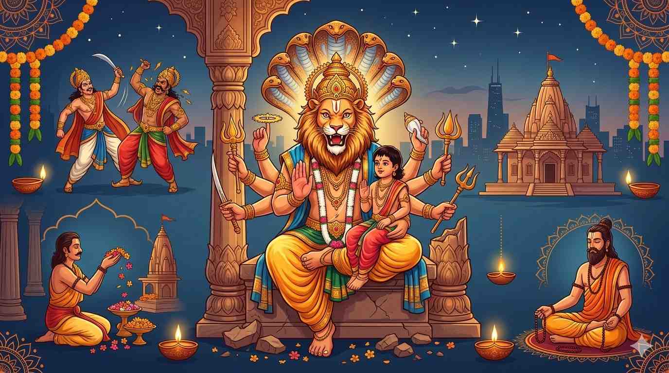 Narasimha Jayanti 2026 in the USA: Date, Significance, Story, Rituals &amp; Powerful Mantras for Hindu Devotees — Festivals