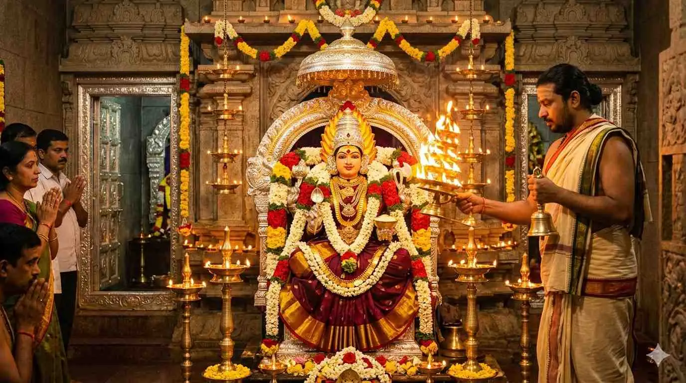 హోర్నాడు ఆదిశక్త్యాత్మక శ్రీ అన్నపూర్ణ దేవి అమ్మవారి దివ్యహరతి దర్శనం. — homebanner