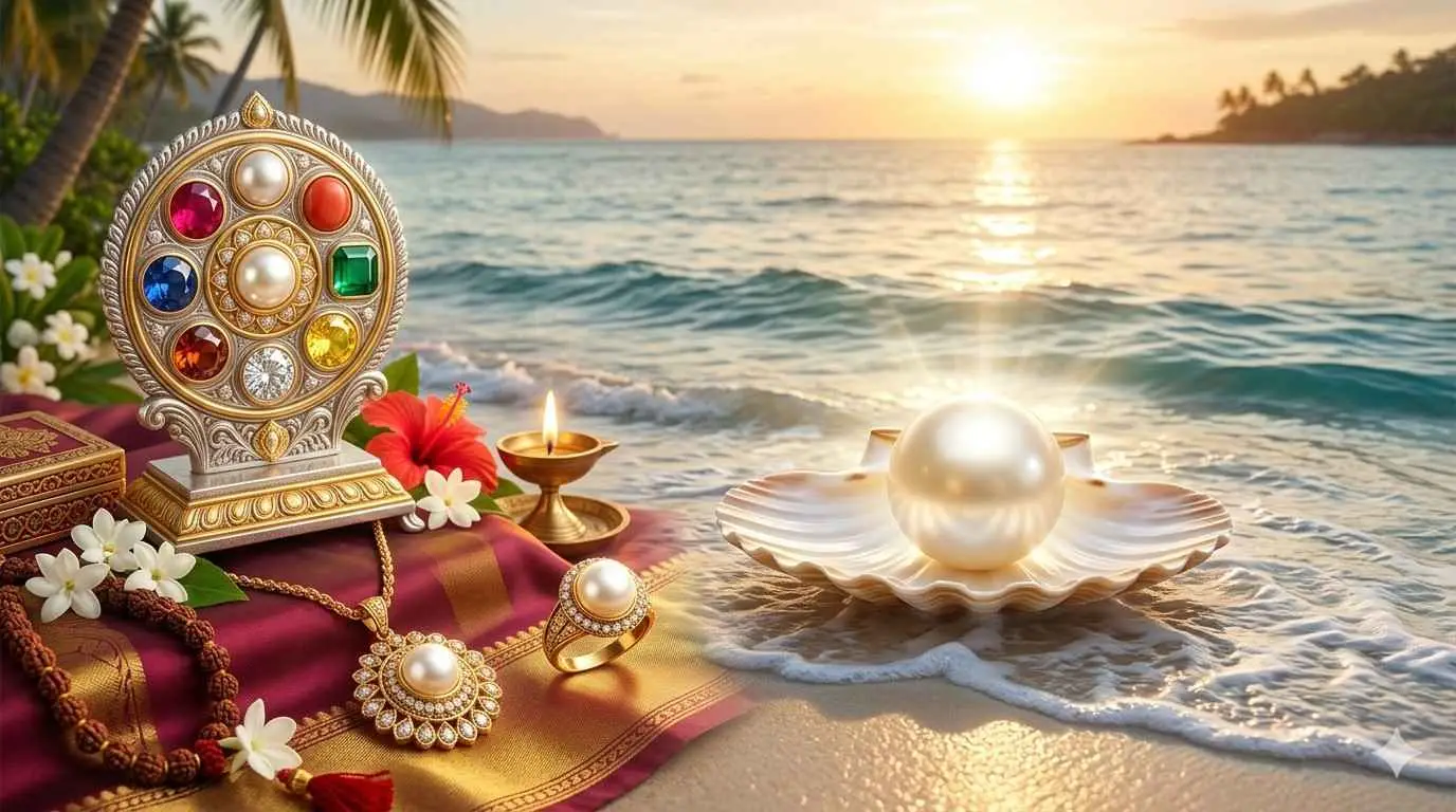 ముత్యం (Pearl) మహిమ: నవరత్నాలలో ప్రాముఖ్యత, ధరించే విధానం &amp; ప్రయోజనాలు — homebanner