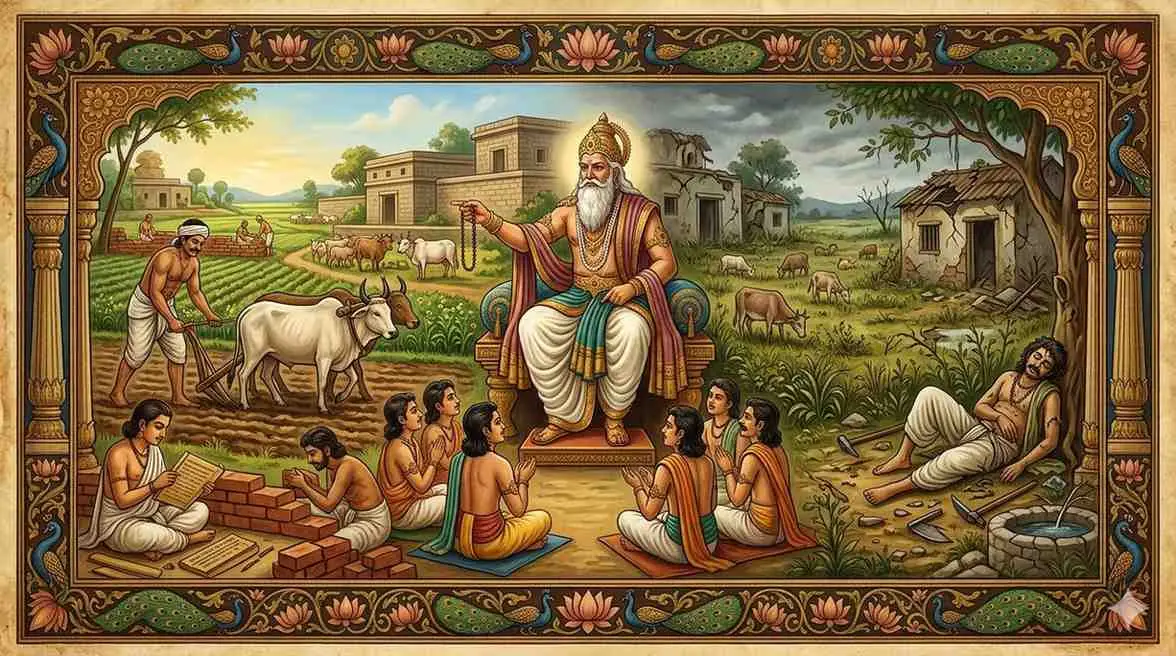 సోమరితనమే శత్రువు: సుభాషితం, భీష్ముడు చెప్పిన నీతి కథ — homebanner