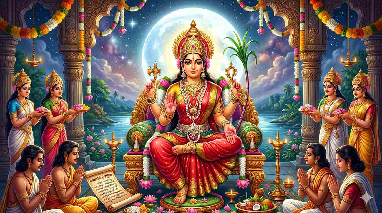 లలితా సహస్ర నామంలో అమ్మవారి సగుణరూప వర్ణన | చంద్రవిద్య శ్లోకాల మహిమ — homebanner