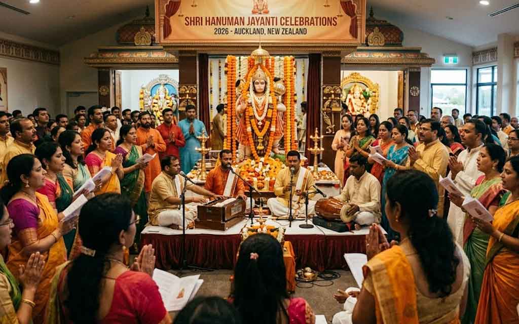 Hanuman Jayanti 2026 in New Zealand: Date, Timings, Complete Birth Story, Puja Vidhi & Major Hanuman Temples Across NZ Cities — Festivals