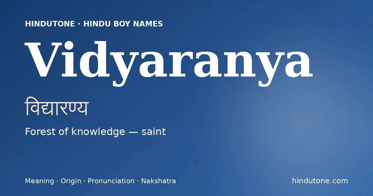 విద్యారణ్య