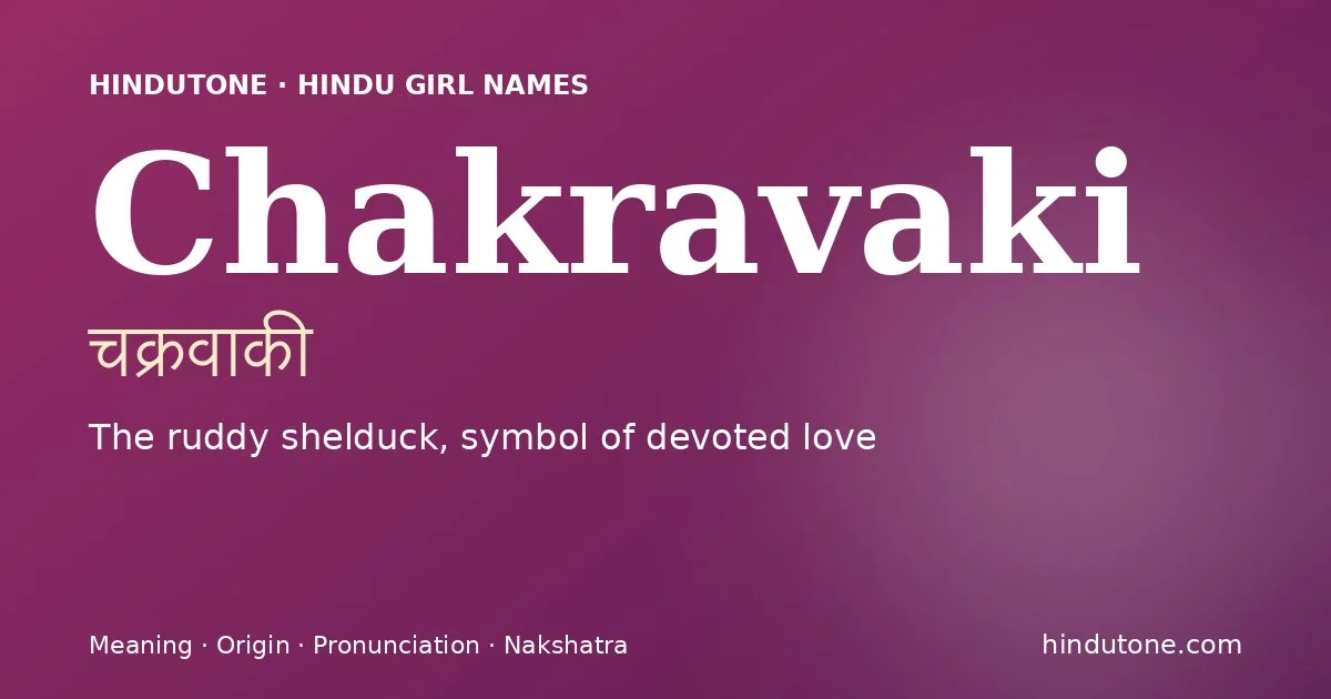 చక్రవాకి — C