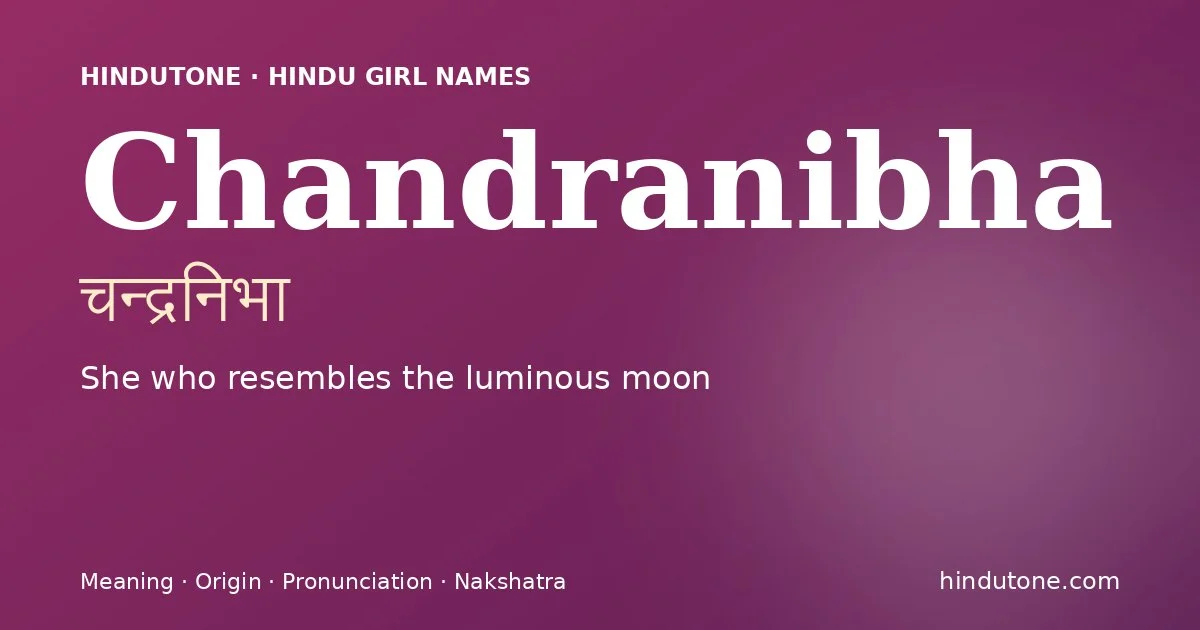 చన్ద్రనిభా