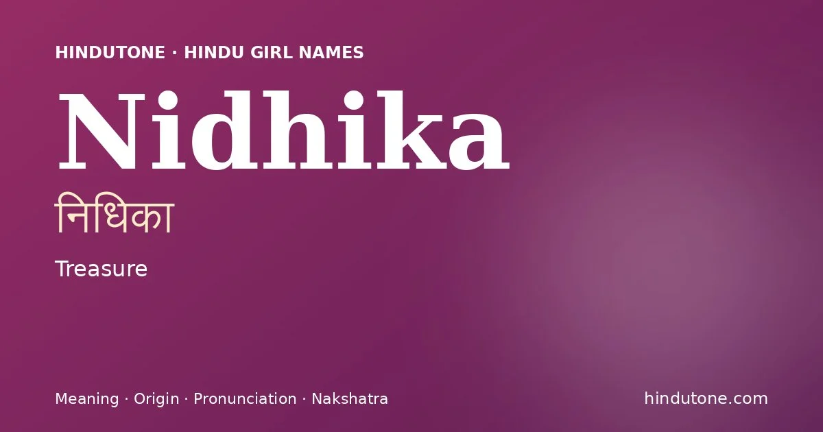 నిధికా