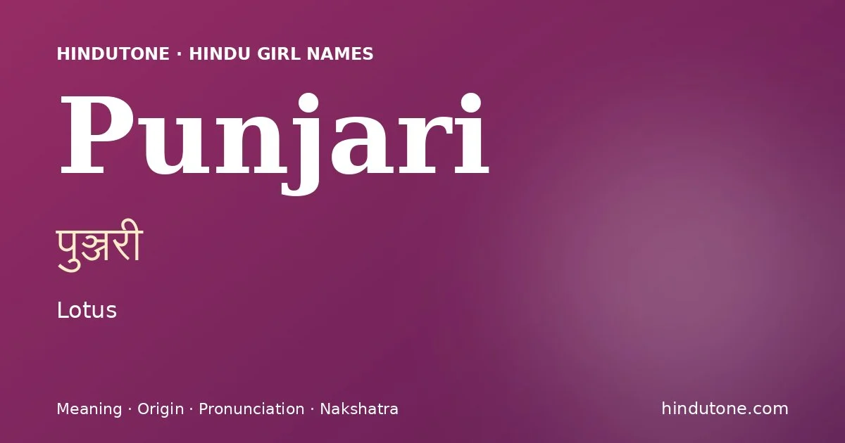 పుఞ్జరీ